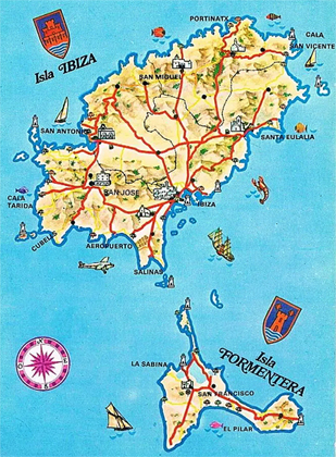 Formentera map